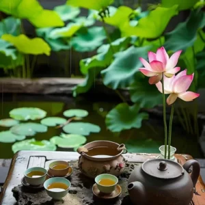 Trà đinh nõn tân cương Thái Nguyên và gạo sen bách diệp 2