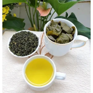 bên trong bộ trà ô long long phượng 200g