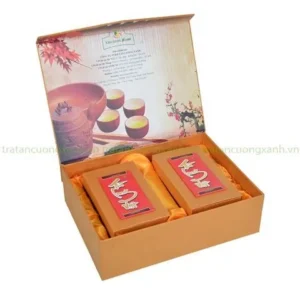 hộp trà tân cương long việt 400g lụa vàng
