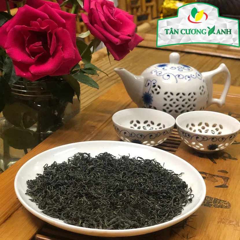 Trà Sen Tây Hồ 100gr Tân Cương Xanh - Cánh trà sen thơm lừng tự nhiên