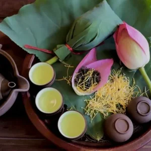 quy cách hút chân không của bông sen sấy thăng hoa