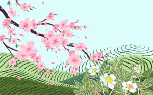 trà xuân - hình ảnh chén trà và không khí đầu năm