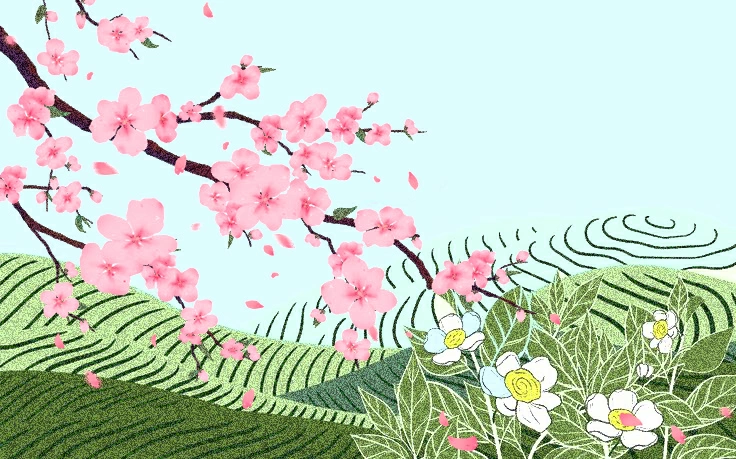 trà xuân - hình ảnh chén trà và không khí đầu năm