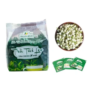 Trà Nhài Túi Lọc Tân Cương Xanh - Bịch 100 gói tiện dụng