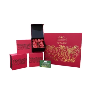 bộ trà ô long tứ long 400g hộp quà biếu cao cấp