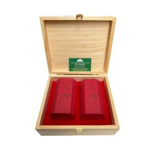 hộp trà tân cương gỗ thông tcx 2 mộc mạc tinh tế