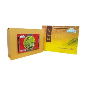 vỏ hộp long việt của hộp trà bông sen sấy thăng hoa