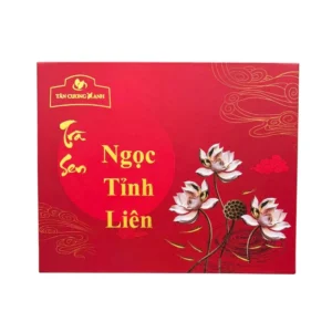 hoạ tiết trang trí tinh xảo trên trà đinh ướp sen ngọc tỉnh liên