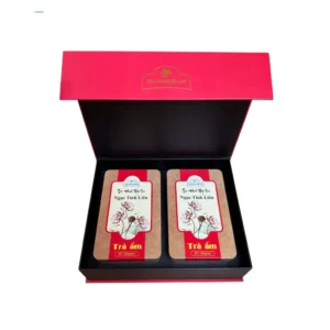 bộ hộp trà đinh ướp sen ngọc tỉnh liên 400g cao cấp