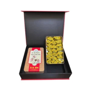 bộ hộp trà đinh ướp sen ngọc tỉnh liên hộp quà sang trọng