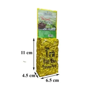 Trà Ướp Sen Tây Hồ Tân Cương Xanh - Tách trà nhài màu vàng óng ả