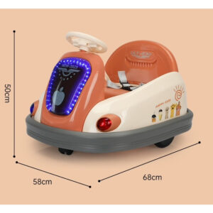 sản phẩm - Xe Ô Tô Điện Trẻ Em, Xe Máy Điện Cho Bé Xoay 360 Độ Có Điều Khiển Kèm Nhạc Và Đèn SMTTA086