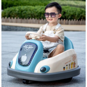 sản phẩm - Xe Ô Tô Điện Trẻ Em, Xe Máy Điện Cho Bé Xoay 360 Độ Có Điều Khiển Kèm Nhạc Và Đèn SMTTA086