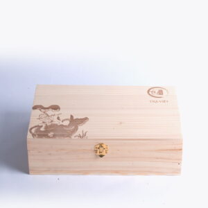 hộp trà tri ân - Hộp tri ân gỗ 3