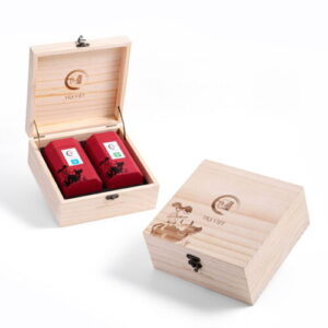 bộ ấm trà thuỷ tinh như ý - Hộp như ý