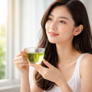 uống trà xanh mỗi ngày có giúp đẹp da không