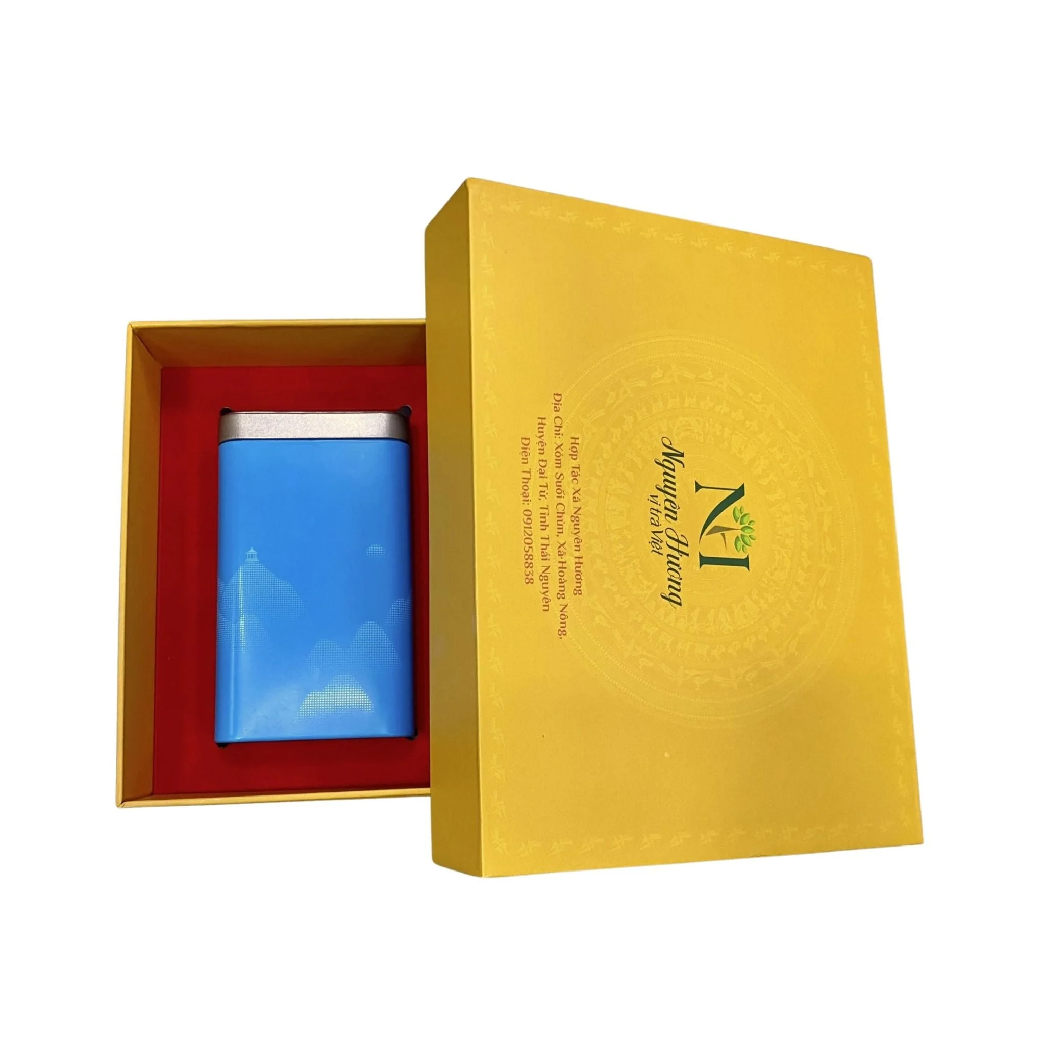 Set Trà Nõn Tôm Cánh Hạc hộp quà 240g Travina