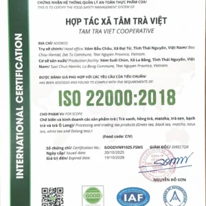 Set Trà Tâm Thảo tiêu chuẩn ISO 22000