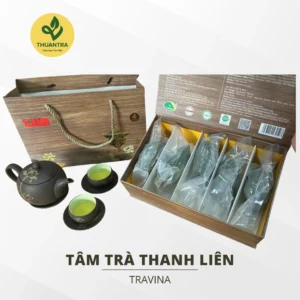 Set Trà Thanh Liên thiết kế quà biếu thượng hạng