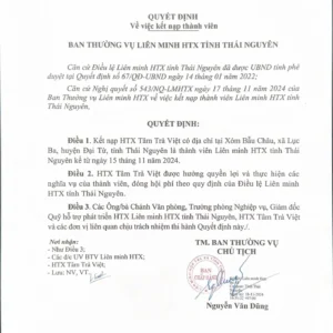 Set Trà Thanh Liên chứng nhận sản phẩm trà