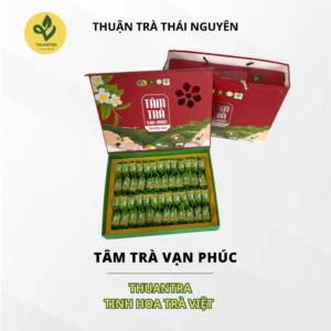 Set Trà Vạn Phúc quy cách hộp giấy kèm túi xách