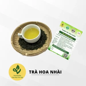 Trà Hoa Nhài nước trà xanh ánh vàng hậu ngọt