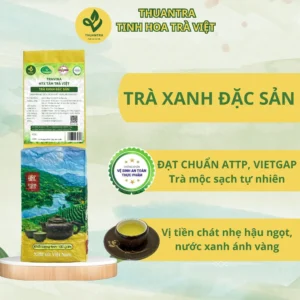 Trà Xanh Đặc Sản nước xanh ánh vàng hậu ngọt