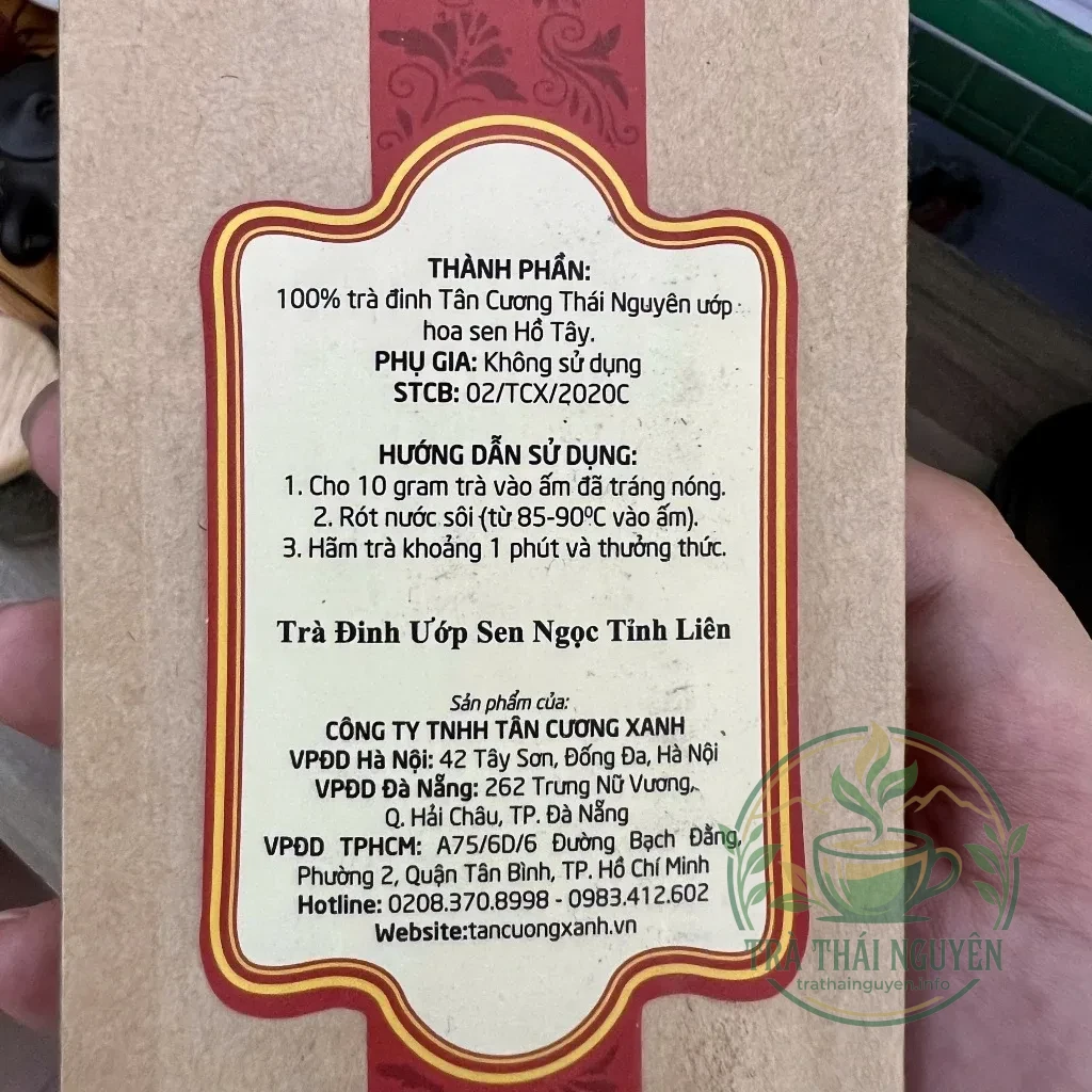 Đánh giá trà đinh ướp hoa sen ngọc tỉnh liên 100g nước vàng xanh óng ả
