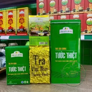 Trà Tân Cương Tước Thiệt hộp thiếc Luxury 500g cao cấp