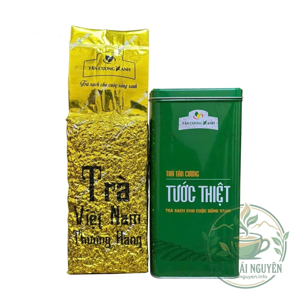 Chi tiết đóng gói hút chân không khi mua trà tân cương tước thiệt tôm nõn