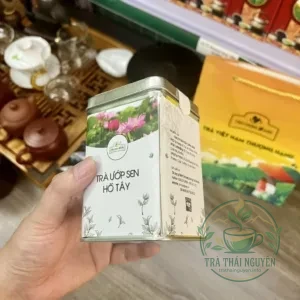 Hộp trà sen tây hồ 100gr món quà văn hóa độc đáo của thủ đô