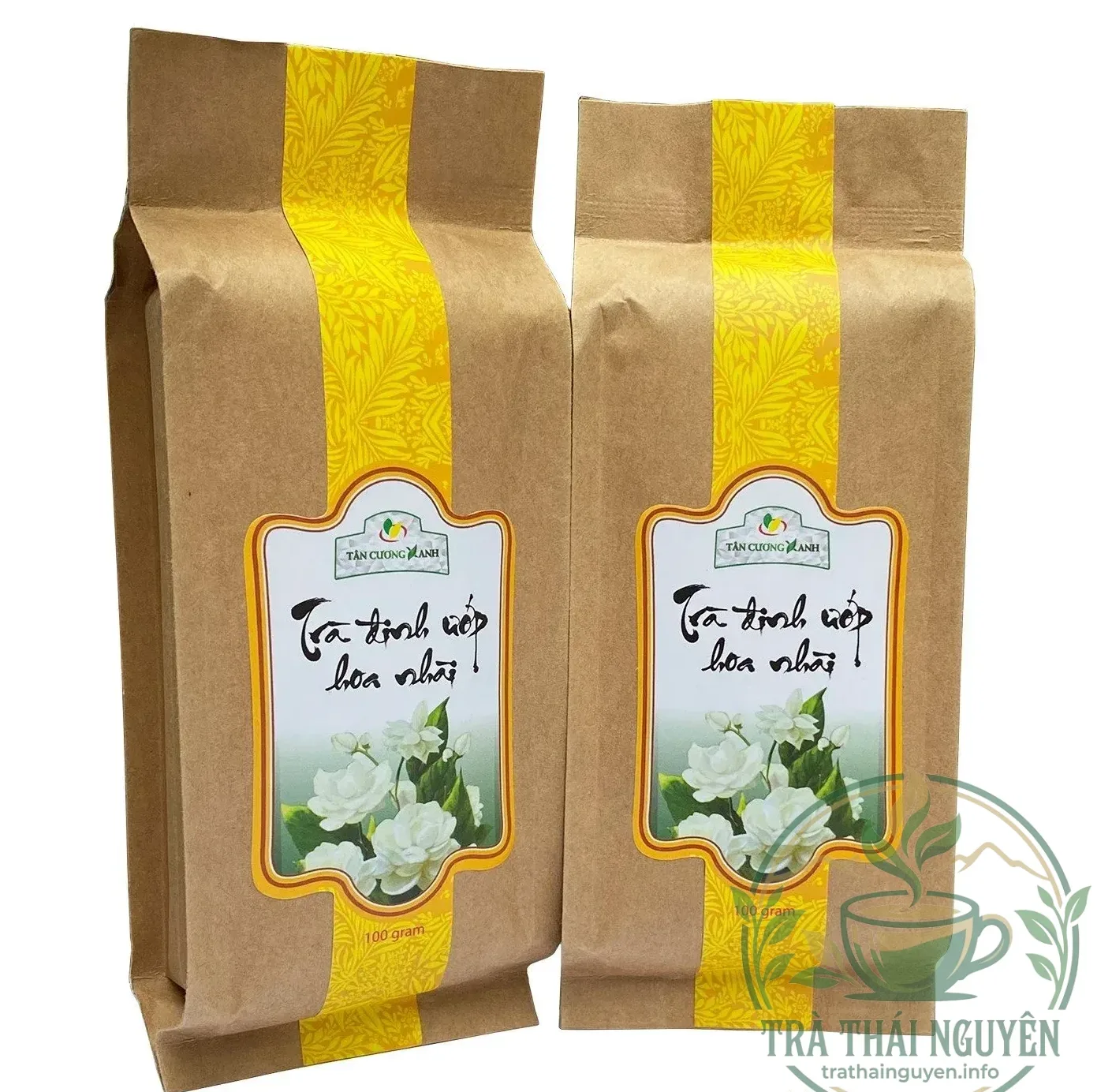 Trà nhài tiến quan 100g ướp hoa tươi đậm vị trà đinh ngát hương lài