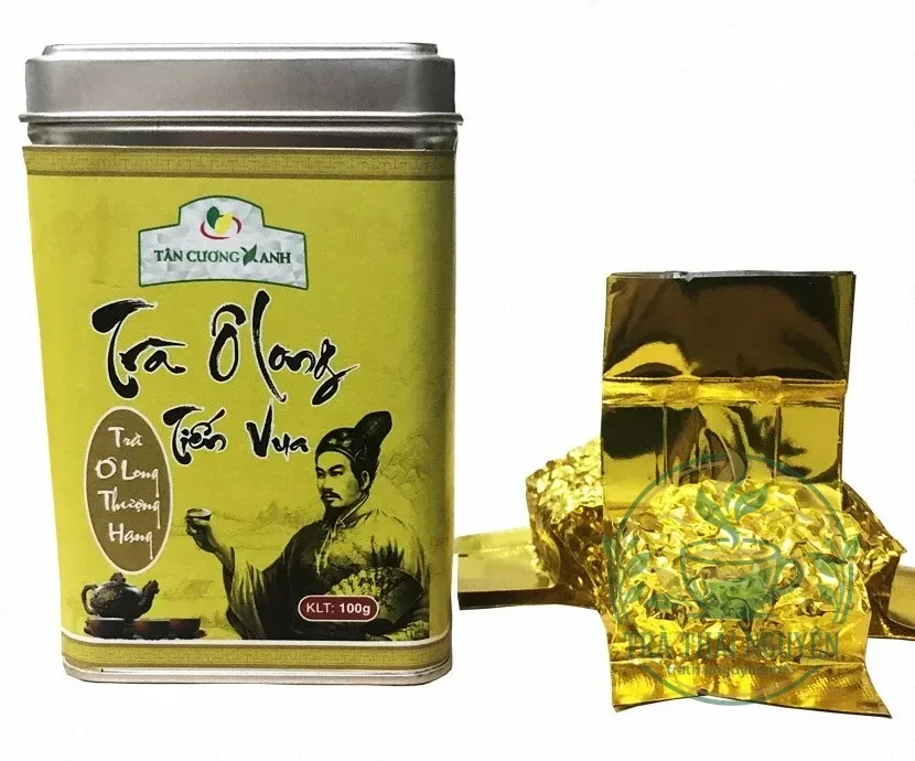 Chi tiết bao bì đóng gói quyết định giá trà olong tiến vua 100g